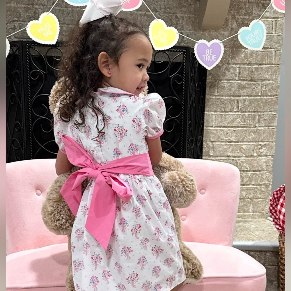 The Beaufort Bonnet Company Pink and White Floral Dress | EUC | Boutique Dress